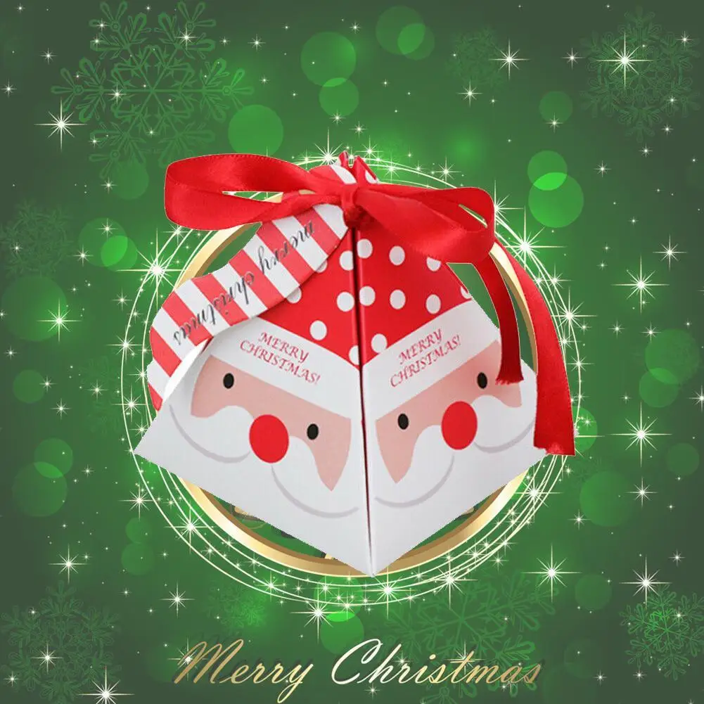 christmas tree elk new year cookie candy boxes gifts bag wi