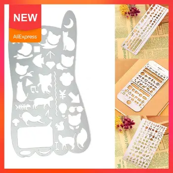 1PC Vintage Portable Stainless Steel Stencils Hollow Tool DIY Notebook Diary Template Ruler Drawing Cute Gift Stationery Pl I3Y2
1PC Vintage Portable Stainless Steel Stencils Hollow Tool DIY Notebook Diary Template Ruler Drawing Cute Gift Stationery Pl I3Y2