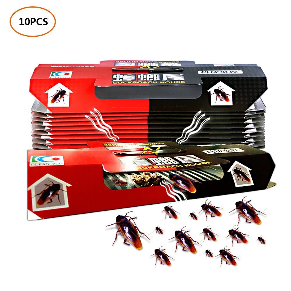 10Pcs Cockroach House Cockroach Trap Repellent Killing Bait Strong Sticky Catcher Traps Insect Pest Repeller Eco- Friendly
10Pcs Cockroach House Cockroach Trap Repellent Killing Bait Strong Sticky Catcher Traps Insect Pest Repeller Eco- Friendly