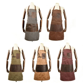 New Work Apron Coffee Shop Retro Apron High-End Restaurant Artisan Overalls Canvas Apron
New Work Apron Coffee Shop Retro Apron High-End Restaurant Artisan Overalls Canvas Apron