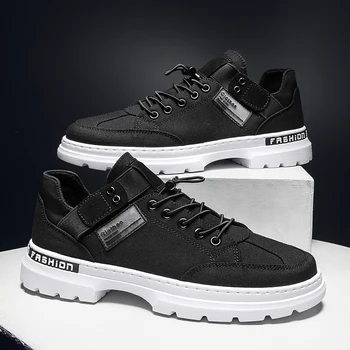 Autumn Casual Canvas Shoes For Men Hard-Wearing Mens Walking Footwear Rubber Canvas Working Shoes Men Black Youth Casual Shoes 
Autumn Casual Canvas Shoes For Men Hard-Wearing Mens Walking Footwear Rubber Canvas Working Shoes Men Black Youth Casual Shoes