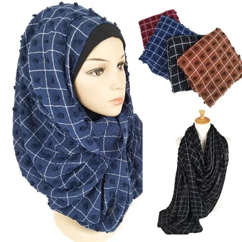 Muslim Women Pleated Crinkle Wrinkle Plaids Check Graids Cotton Hijabs Shawls Scarves Headscarf Wraps Pashmina 
Muslim Women Pleated Crinkle Wrinkle Plaids Check Graids Cotton Hijabs Shawls Scarves Headscarf Wraps Pashmina