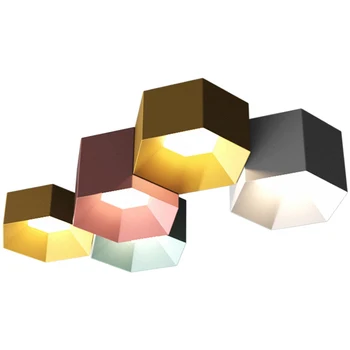 Nordic Macaron Ceiling Lighting Restaurant Modern LED Warm Ceiling Lights Geometric Hexagonal Living Room Ceiling Lamp
Nordic Macaron Ceiling Lighting Restaurant Modern LED Warm Ceiling Lights Geometric Hexagonal Living Room Ceiling Lamp