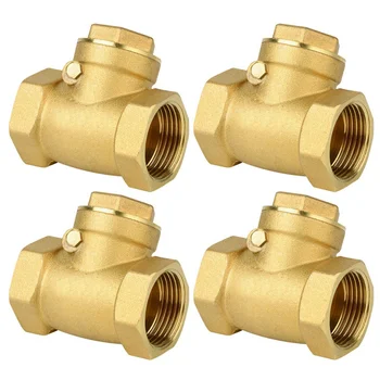 4pcs Horizontal Type Anti Back Gadget Brass Fitting for Bathroom (Golden, DN15) 
4pcs Horizontal Type Anti Back Gadget Brass Fitting for Bathroom (Golden, DN15)