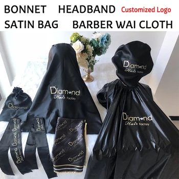 Customized Logo New 2020 Satin Women Bonnet/Headband Caring Extention Wig Hairs Sleep Caps and Barber Wai cloth
Customized Logo New 2020 Satin Women Bonnet/Headband Caring Extention Wig Hairs Sleep Caps and Barber Wai cloth