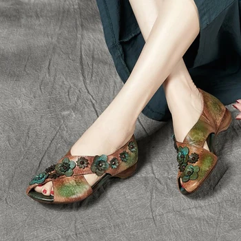 Women Retro Flower Sandals Women's low-heeled Comfortable Handmade Outdoor Sandal Ladies Casual Mom Fish Mouth Flat Heel Shoes
Women Retro Flower Sandals Women's low-heeled Comfortable Handmade Outdoor Sandal Ladies Casual Mom Fish Mouth Flat Heel Shoes