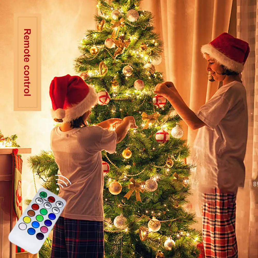 5m 10m 20m RGB String Light USB Remote Control 12 Colors Christmas Tree LED Decor Lamp for Home Party Shopping Mall Decoration
5m 10m 20m RGB String Light USB Remote Control 12 Colors Christmas Tree LED Decor Lamp for Home Party Shopping Mall Decoration