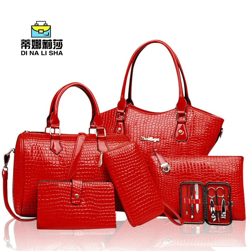 Flower Yan 2019 Spring And Summer New Style Trend Different Size Bags Six Pieces Set Simple Fashion Crocodile Pattern Shoulder B
Flower Yan 2019 Spring And Summer New Style Trend Different Size Bags Six Pieces Set Simple Fashion Crocodile Pattern Shoulder B