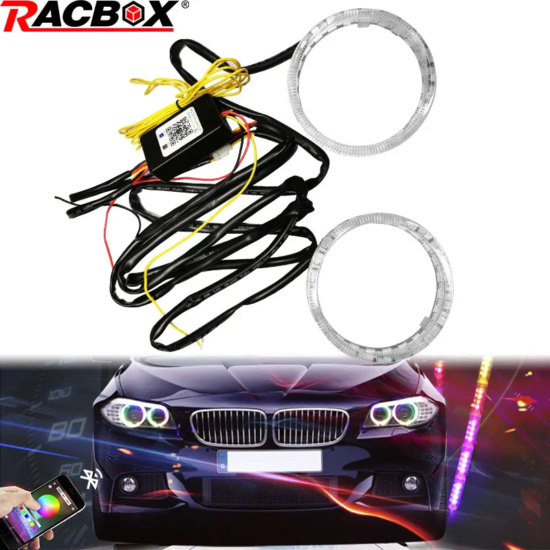2pcs 3.0 inch projector lens RGB LED Angel Eyes Multiple color Rotating Color-changing shrouds kit APP Control 12V
2pcs 3.0 inch projector lens RGB LED Angel Eyes Multiple color Rotating Color-changing shrouds kit APP Control 12V