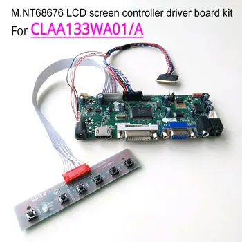 For CLAA133WA01/A M.NT68676 screen controller drive board notebook PC LCD WLED 40Pin LVDS 13.3" HDMI+VGA+DVI 1366*768 DIY kit 
For CLAA133WA01/A M.NT68676 screen controller drive board notebook PC LCD WLED 40Pin LVDS 13.3" HDMI+VGA+DVI 1366*768 DIY kit