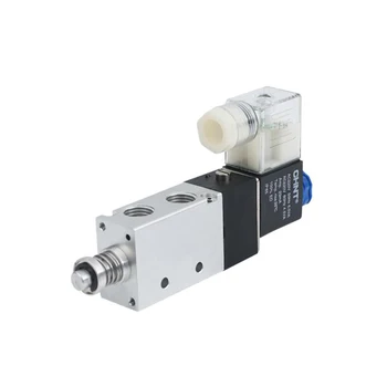 Pneumatic solenoid valve 4V230C-08 DC24/4V130C-06 AC220 middle seal intermediate stop double head 
Pneumatic solenoid valve 4V230C-08 DC24/4V130C-06 AC220 middle seal intermediate stop double head