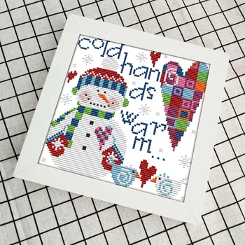 Joy Sunday Cute little snowman cartoon cross stitch kits counted Printed Chinese embroidery sets needlework decorations for home 
Joy Sunday Cute little snowman cartoon cross stitch kits counted Printed Chinese embroidery sets needlework decorations for home