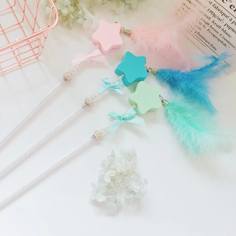 Sponge Star Cats Teaser Wand Toys Interactive High Quality Feather Plastic Pet Cat Toy Funny Leap Cat Accessories Cats Products
Sponge Star Cats Teaser Wand Toys Interactive High Quality Feather Plastic Pet Cat Toy Funny Leap Cat Accessories Cats Products