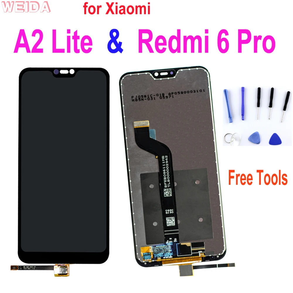 5.84" Original LCD For Xiaomi Mi A2 Lite Display Redmi 6 Pro LCD Display Touch Screen Digitizer Assembly with Frame Replacement
5.84" Original LCD For Xiaomi Mi A2 Lite Display Redmi 6 Pro LCD Display Touch Screen Digitizer Assembly with Frame Replacement