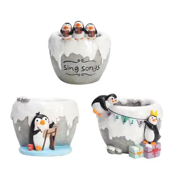 Penguin Cartoon Painting Resin Flower Pot Plant Container Home
Penguin Cartoon Painting Resin Flower Pot Plant Container Home