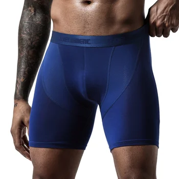 3PCS Mens Long Ice Silk Underpants Fashion Men Mesh Breathable Stretch Boxer Underwear for Young Five-point Pants L-5XL
3PCS Mens Long Ice Silk Underpants Fashion Men Mesh Breathable Stretch Boxer Underwear for Young Five-point Pants L-5XL