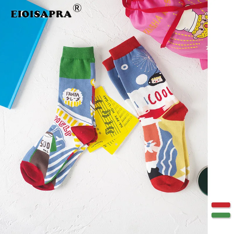 Creative Cartoon Socks Personality Lovely Casual Japanese Harajuku Women Socks Autumn/Winter New Product Hip Hop Funny Socks 
Creative Cartoon Socks Personality Lovely Casual Japanese Harajuku Women Socks Autumn/Winter New Product Hip Hop Funny Socks