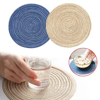 Round Braided Placemats Set of 6 Washable Round for Kitchen Table Tea Coffee Cup Mat Table Decor Bottle Tableware Accessories
Round Braided Placemats Set of 6 Washable Round for Kitchen Table Tea Coffee Cup Mat Table Decor Bottle Tableware Accessories