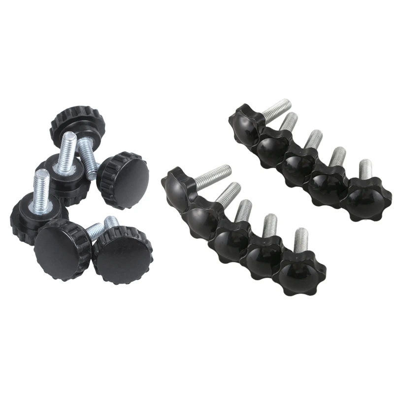 10Pcs M8X30Mmx32Mm Male Thread Hex Shaped Head Clamping Screw Knob & 6Pcs M4X10 Threaded Knurled Thumbscrew Grip Knobs Thumb Scr
10Pcs M8X30Mmx32Mm Male Thread Hex Shaped Head Clamping Screw Knob & 6Pcs M4X10 Threaded Knurled Thumbscrew Grip Knobs Thumb Scr