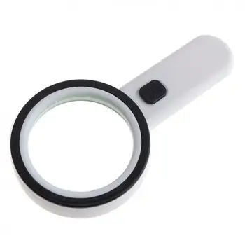 30X 80MM Effective Diameter Handheld Optical Glass Magnifying with 12LED Lights for Antique Appreciate Reading
30X 80MM Effective Diameter Handheld Optical Glass Magnifying with 12LED Lights for Antique Appreciate Reading