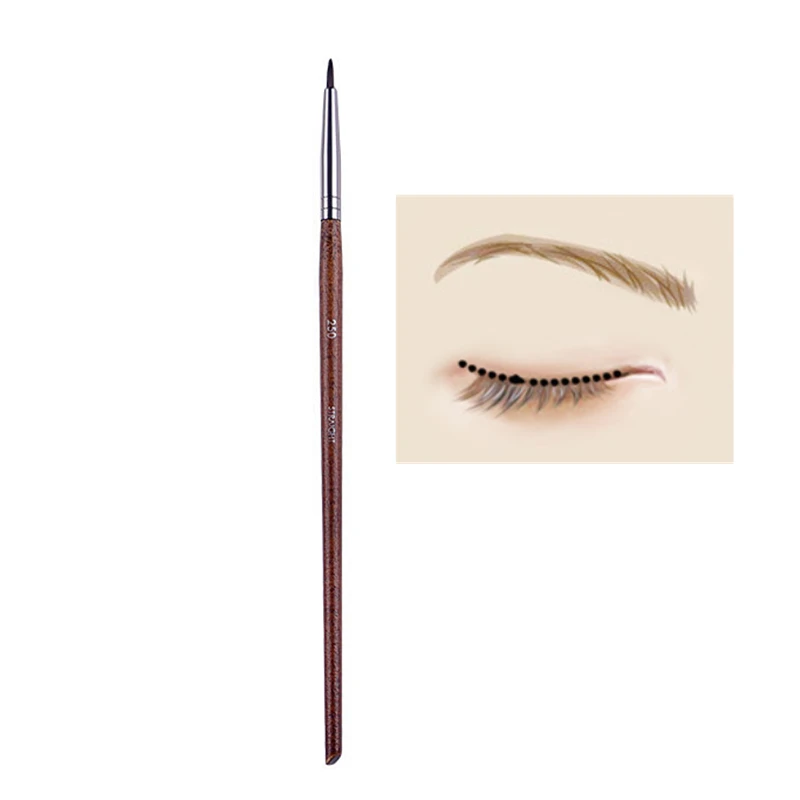 High Quality Makeup Brush Wood Handle Professional Eye Liner Brush Precision Eye Detail Brush Pro Extra Fine Eyeliner Brush #250
High Quality Makeup Brush Wood Handle Professional Eye Liner Brush Precision Eye Detail Brush Pro Extra Fine Eyeliner Brush #250