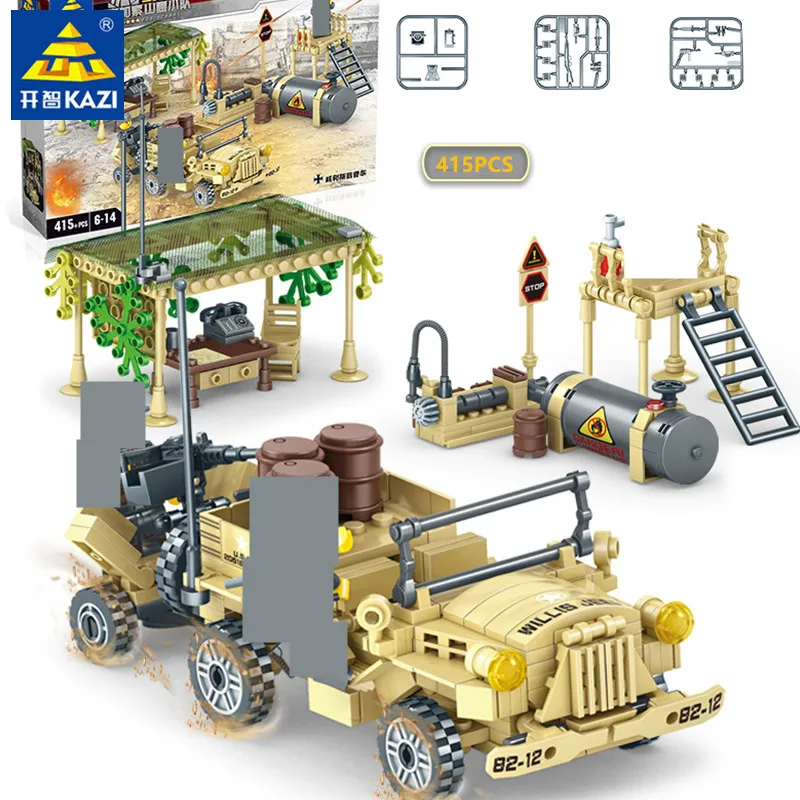 415Pcs Military American Willys Jeep Car Bricks Building Blocks Sets Army Educational Toys for Childrenlegoinglys
415Pcs Military American Willys Jeep Car Bricks Building Blocks Sets Army Educational Toys for Childrenlegoinglys