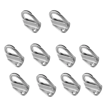 10 pcs Marine Fender Hook Stainless Steel Spring Locked Snap Fending Hook Attach Rope Boat Sail Tug Ship Marine Hardware
10 pcs Marine Fender Hook Stainless Steel Spring Locked Snap Fending Hook Attach Rope Boat Sail Tug Ship Marine Hardware
