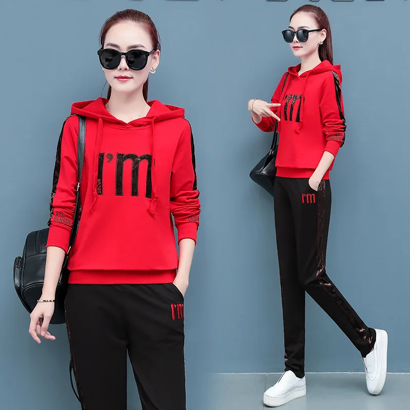 Fashion Leisure Sports Suit Women's Long-Sleeve 2019 Spring And Autumn New Style Loose And Plus-sized Hoodie Sports Clothing Two
Fashion Leisure Sports Suit Women's Long-Sleeve 2019 Spring And Autumn New Style Loose And Plus-sized Hoodie Sports Clothing Two