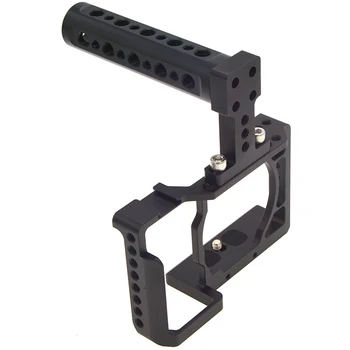DSLR Camera Cage with NATO Handle for Sony A6400/ A6000/ A6300/ A6500 to Mount Microphone Monitor Flash Light
DSLR Camera Cage with NATO Handle for Sony A6400/ A6000/ A6300/ A6500 to Mount Microphone Monitor Flash Light