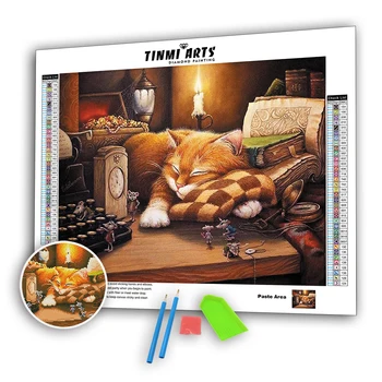 5D Diamond Paintings Full Drill Round Animal Sleeping Cat Mosaic Art Paint with Diamonds Kits Embroidery Sticker Decoration Home
5D Diamond Paintings Full Drill Round Animal Sleeping Cat Mosaic Art Paint with Diamonds Kits Embroidery Sticker Decoration Home