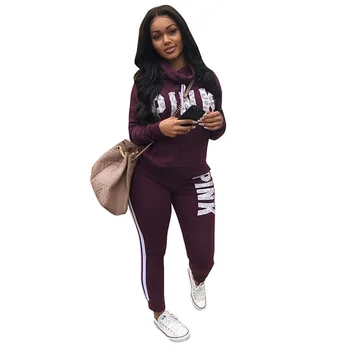 Women Sweatsuit Casual Pink Letter Print Full Zipper Slim Autumn Female Two Piece Outfits Tracksuit 2 Piece Set
Women Sweatsuit Casual Pink Letter Print Full Zipper Slim Autumn Female Two Piece Outfits Tracksuit 2 Piece Set