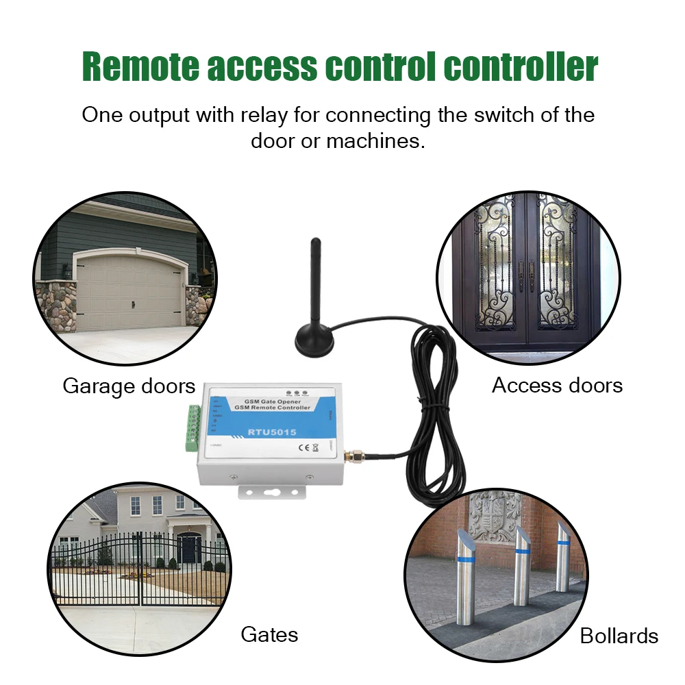 Hot RTU5015 Upgraded RTU5024 GSM Gate Door Opener Operator with SMS Remote Control Alarm 1 Output and 2 Inputs App
Hot RTU5015 Upgraded RTU5024 GSM Gate Door Opener Operator with SMS Remote Control Alarm 1 Output and 2 Inputs App