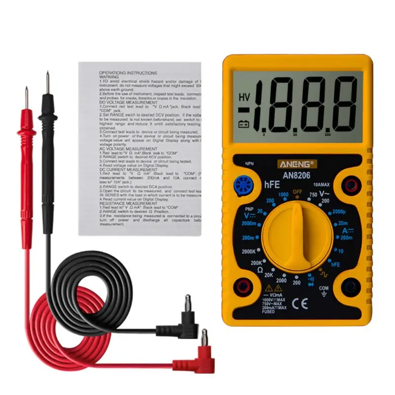 OOTDTY Mini Digital Multimeter LCD Wave Output Ampere Voltage Diode Resistance Tester Dropshipping 63HF
OOTDTY Mini Digital Multimeter LCD Wave Output Ampere Voltage Diode Resistance Tester Dropshipping 63HF