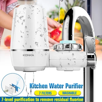 Tap Water Purifier Kitchen Faucet Washable Ceramic Percolator Mini Water Filter Filtro Rust Bacteria Removal Replacement Filter
Tap Water Purifier Kitchen Faucet Washable Ceramic Percolator Mini Water Filter Filtro Rust Bacteria Removal Replacement Filter