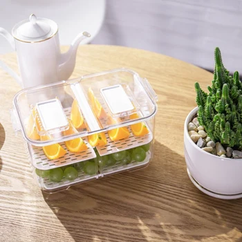 Plastic Double Sealed Drain Storage Box Refrigerator Fruit Vegetable Drain Storage Containers with Lid Kitchen Fridge Organizer
Plastic Double Sealed Drain Storage Box Refrigerator Fruit Vegetable Drain Storage Containers with Lid Kitchen Fridge Organizer