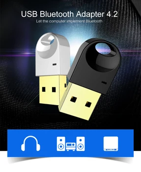 USB Bluetooth Adapter for Wireless Headphone Audio Transmitter Computer Bluetooth Speaker 4.2 Driver Bluetooth Dongle Receiver
USB Bluetooth Adapter for Wireless Headphone Audio Transmitter Computer Bluetooth Speaker 4.2 Driver Bluetooth Dongle Receiver