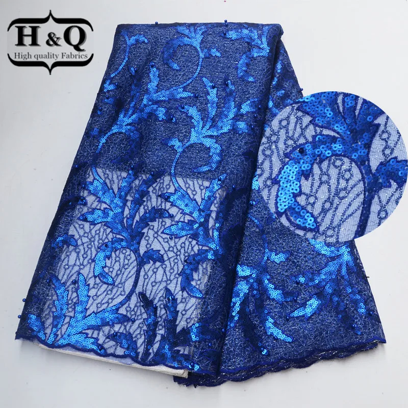 Royal Blue African Sequins Lace Fabric Embroidered French Net Lace 5 Yards/pcs Nigerian Lace Fabric with Beads For Bridal Dress
Royal Blue African Sequins Lace Fabric Embroidered French Net Lace 5 Yards/pcs Nigerian Lace Fabric with Beads For Bridal Dress