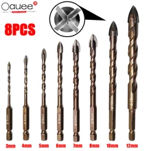 8Pcs Cross Hex Tile Drill Bits Glass Ceramic Concrete Hole Opener Alloy Triangle Drill Size 3/4/5/6/7/8/10/12 mm Glass Drill Bit
8Pcs Cross Hex Tile Drill Bits Glass Ceramic Concrete Hole Opener Alloy Triangle Drill Size 3/4/5/6/7/8/10/12 mm Glass Drill Bit
