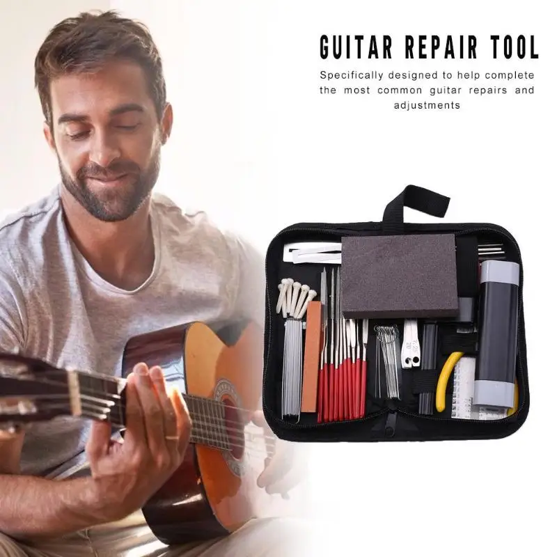 Guitar Repair Maintenance Accessory Tool Set Guitar Toolkit with Grinding Fret File Necessary String Instruments Cleaning Gadget
Guitar Repair Maintenance Accessory Tool Set Guitar Toolkit with Grinding Fret File Necessary String Instruments Cleaning Gadget