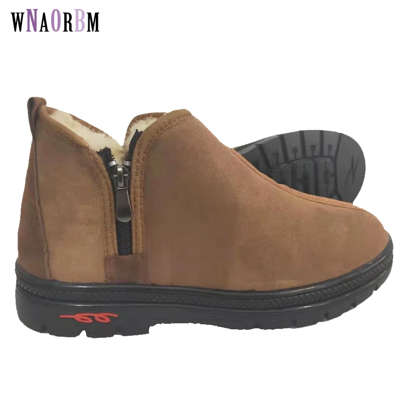 Men's Sheepskin Boots Winter new warm snow boots men's casual fashion comfortable round head zipper men's shoes
Men's Sheepskin Boots Winter new warm snow boots men's casual fashion comfortable round head zipper men's shoes