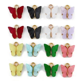 Fashion Alloy Colorful Acrylic Butterfly Charm Pendant Jewelery Fit Necklace/Bracelet/Earring DIY Handmade 13X13MM 5PCS y1423 
Fashion Alloy Colorful Acrylic Butterfly Charm Pendant Jewelery Fit Necklace/Bracelet/Earring DIY Handmade 13X13MM 5PCS y1423