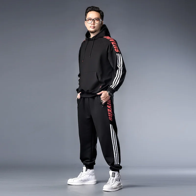 K71269 Red Ladder under Three-Bar Hoodie Sweatpants Set Two-Piece Set Fashion Loose-Fit Men's Plus-sized
K71269 Red Ladder under Three-Bar Hoodie Sweatpants Set Two-Piece Set Fashion Loose-Fit Men's Plus-sized