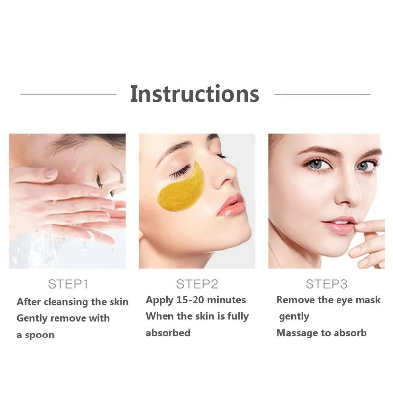 120pcs/2boxes Gold Collagen Eye Mask Seaweed Green Algae Eye Patches for Dark Circle Hydrating Eye Pad Anti-Wrinkles Nourishing 19 H946c65dba11c44bea2ad414d6099332dS