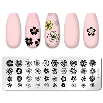 PICT YOU Nail Stamping Plate Flower Nail Stamping Templates Stainless Steel Image Plate DIY Printing Stencil Tools PY-X008
PICT YOU Nail Stamping Plate Flower Nail Stamping Templates Stainless Steel Image Plate DIY Printing Stencil Tools PY-X008