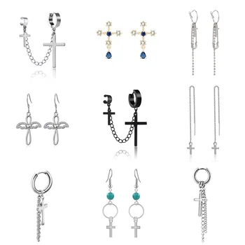 1 Piece Punk Gothic Stainless Steel Stud Cross Round Piercing Drop Earrings Fashion Women Men Ear Clip Rock Jewelry 
1 Piece Punk Gothic Stainless Steel Stud Cross Round Piercing Drop Earrings Fashion Women Men Ear Clip Rock Jewelry