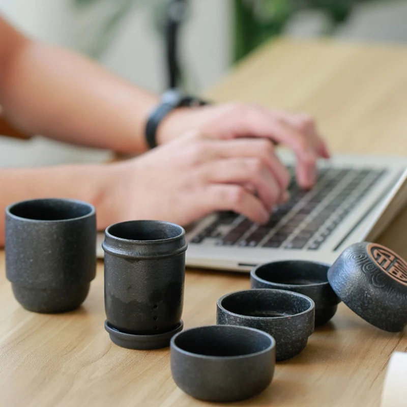 Портативный керамический чайный набор кунг-фу для путешествий домашняя кружка |
