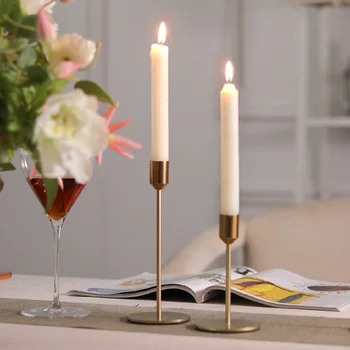 Modern Style Gold With Black Candlestick Metal Candle Holders Wedding Decoration Bar Party Home Decor 
Modern Style Gold With Black Candlestick Metal Candle Holders Wedding Decoration Bar Party Home Decor