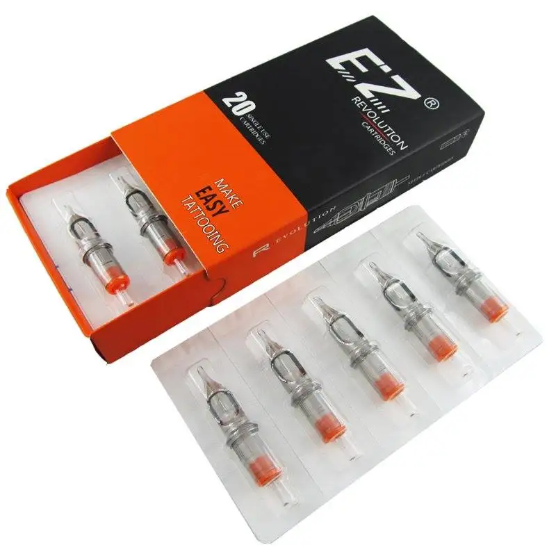 EZ Tattoo Needles Revolution Cartridge Round Shader #12 0.35mm Long Taper 3.5mm for Cartridge Machines and Grips 20 pcs /lot
EZ Tattoo Needles Revolution Cartridge Round Shader #12 0.35mm Long Taper 3.5mm for Cartridge Machines and Grips 20 pcs /lot