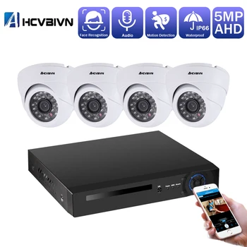 4CH 5MP HD DVR Home Security Camera System 4pcs 5MP AI Human Detection IP66 Outdoor Dome Cameras Surveillance CCTV Kit
4CH 5MP HD DVR Home Security Camera System 4pcs 5MP AI Human Detection IP66 Outdoor Dome Cameras Surveillance CCTV Kit