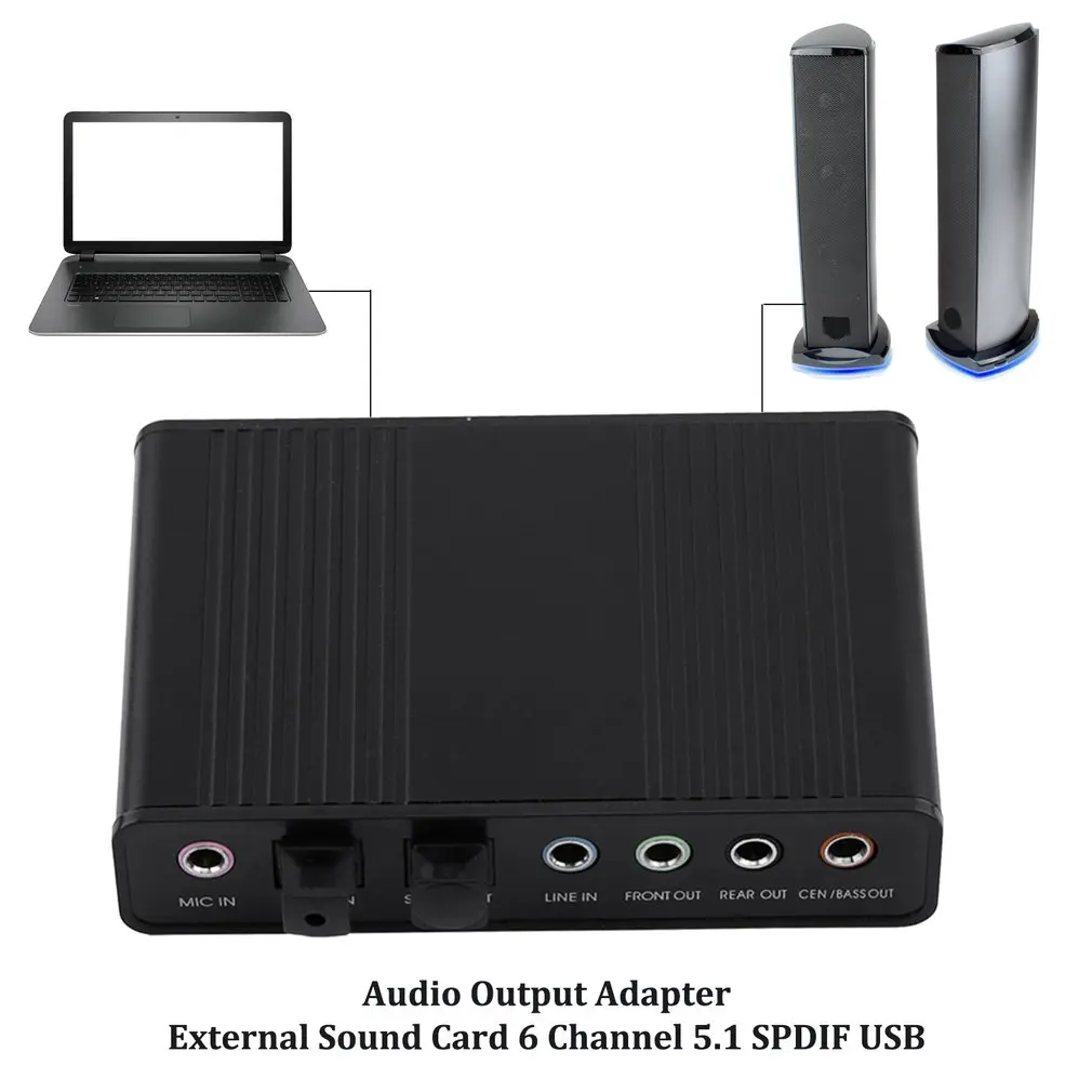 Audio Output Adapter External Sound Card 6 Channel 5.1 SPDIF USB Optical for PC Audio Interface Sound Card Usb
Audio Output Adapter External Sound Card 6 Channel 5.1 SPDIF USB Optical for PC Audio Interface Sound Card Usb
